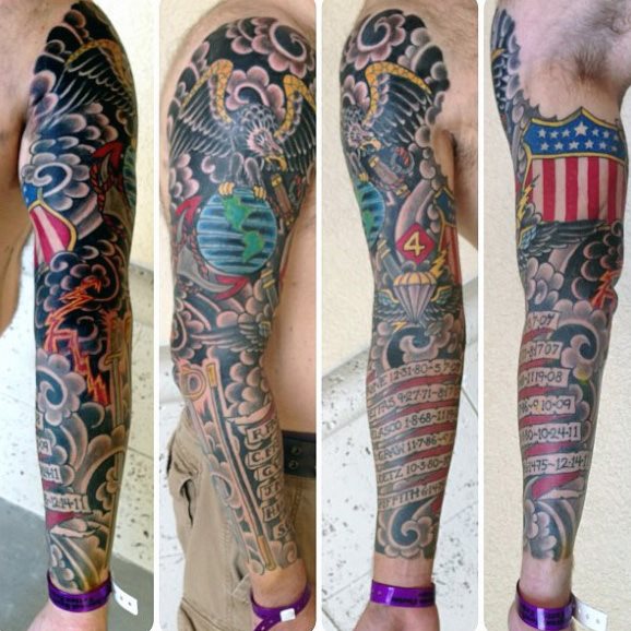 tatuaje marine ejercito para hombre 37