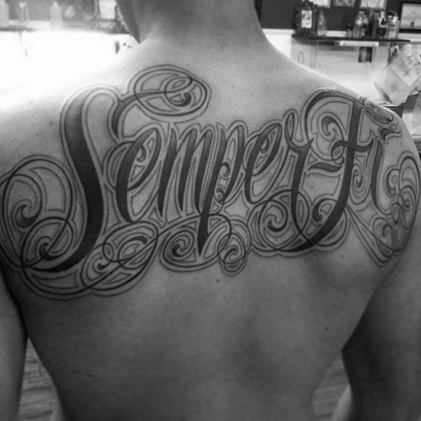 tatuaje marine ejercito para hombre 45