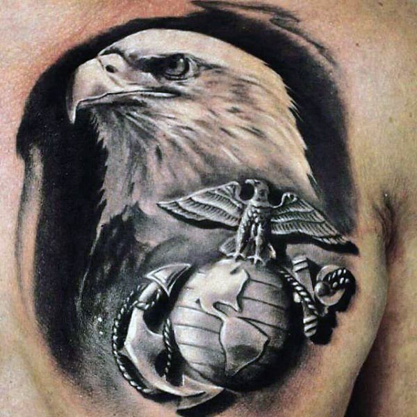 tatuaje marine ejercito para hombre 49