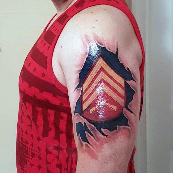 tatuaje marine ejercito para hombre 52
