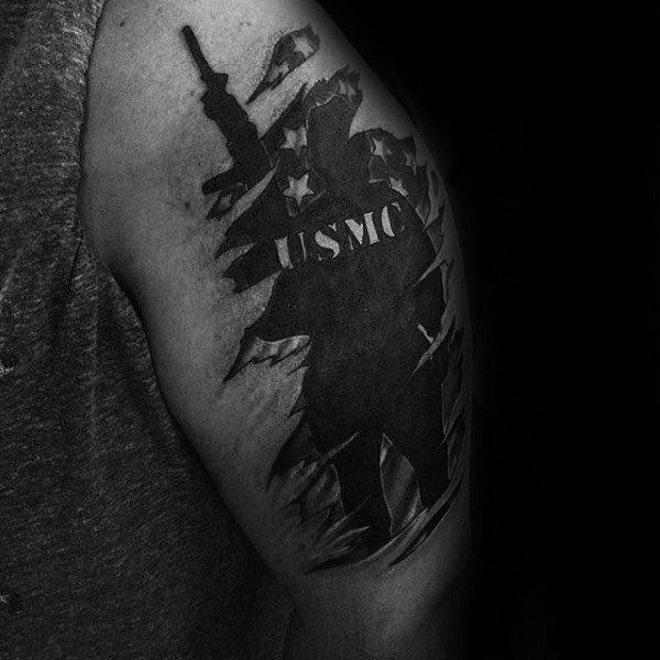 tatuaje marine ejercito para hombre 53