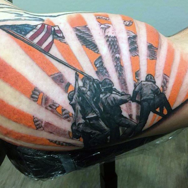 tatuaje marine ejercito para hombre 68