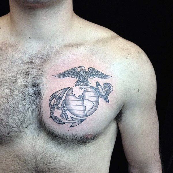 tatuaje marine ejercito para hombre 74