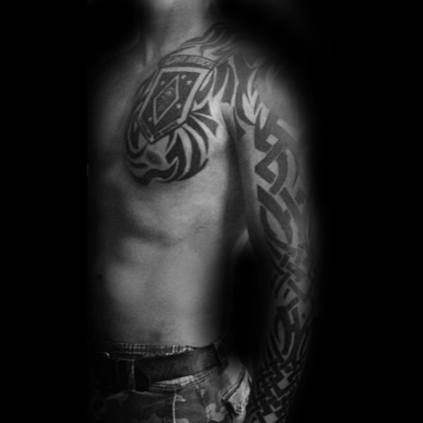 tatuaje marine ejercito para hombre 76