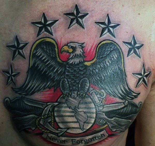 tatuaje marine ejercito para hombre 78