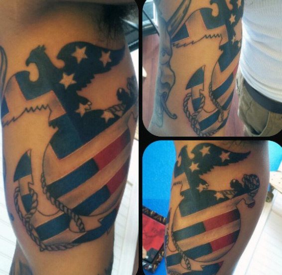 tatuaje marine ejercito para hombre 81