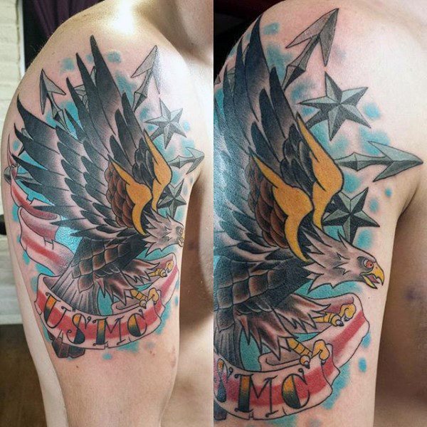tatuaje marine ejercito para hombre 85