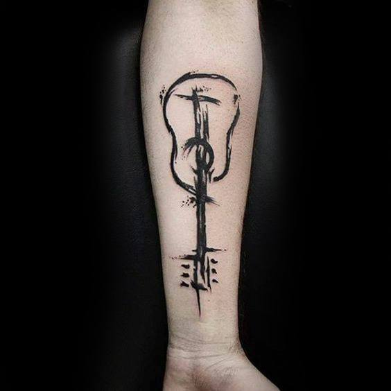 tatuaje musical simple para hombre 09