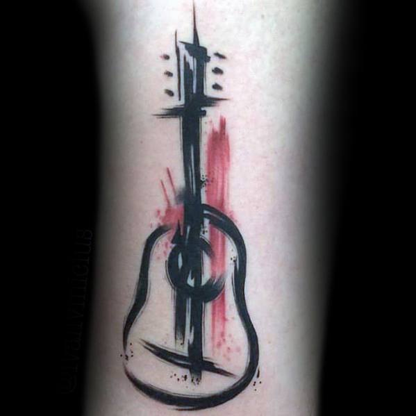 tatuaje musical simple para hombre 11