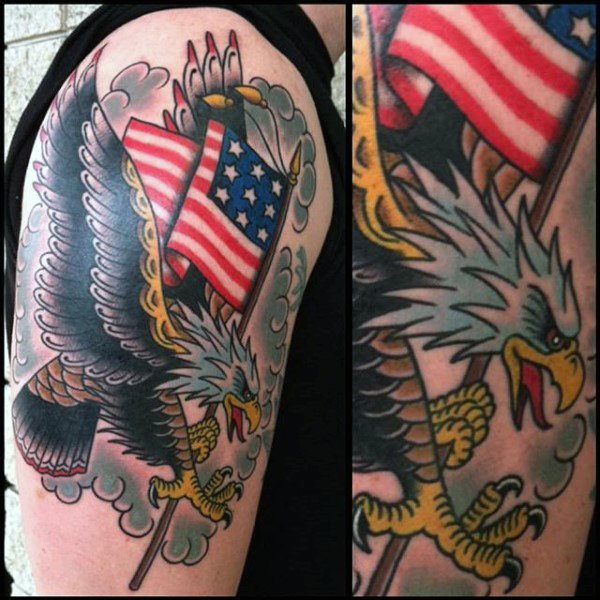 tatuaje patriotico ejercito para hombre 09