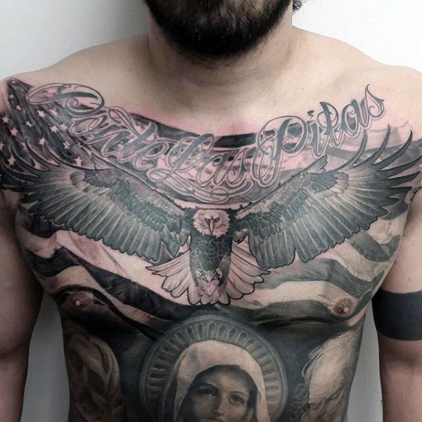 tatuaje patriotico ejercito para hombre 37