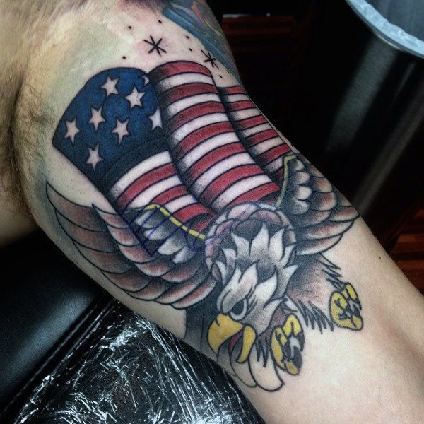 tatuaje patriotico ejercito para hombre 39