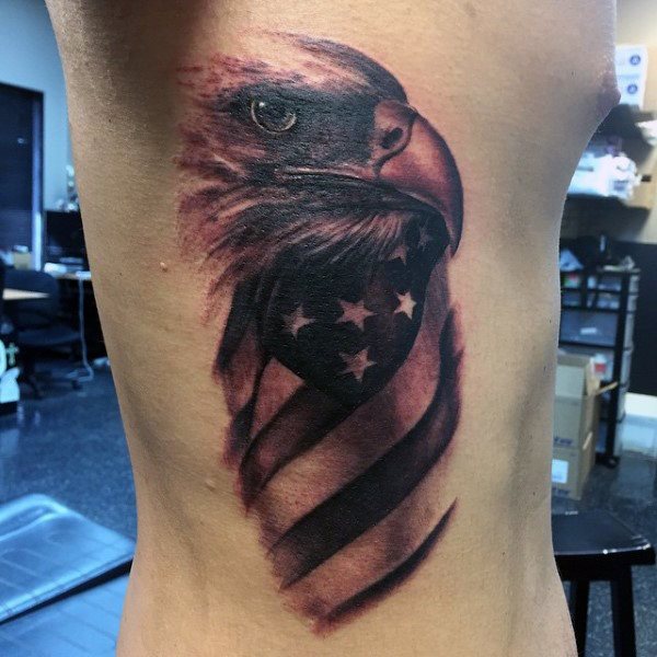 tatuaje patriotico ejercito para hombre 45