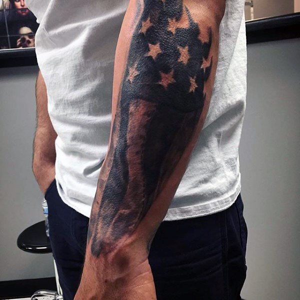 tatuaje patriotico ejercito para hombre 54