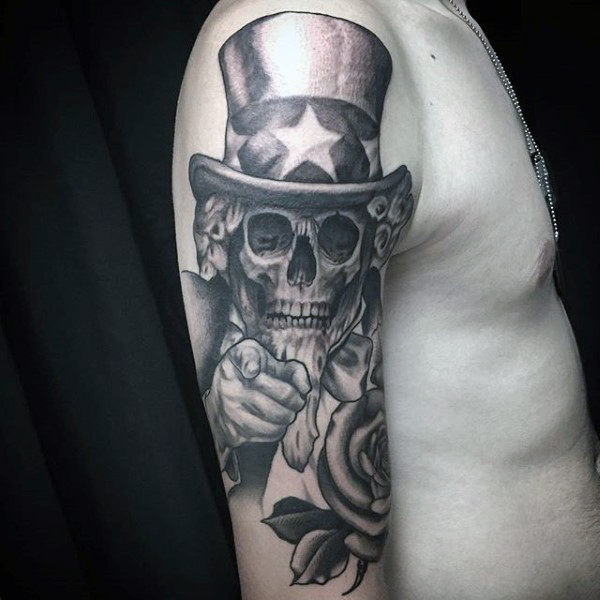 tatuaje patriotico ejercito para hombre 69