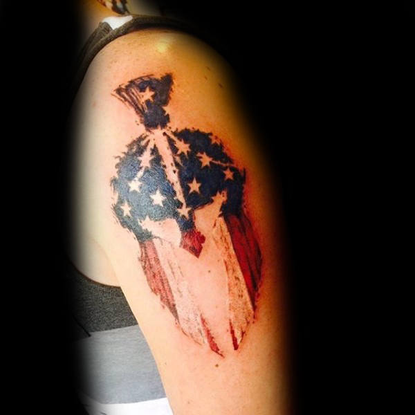 tatuaje patriotico ejercito para hombre 70