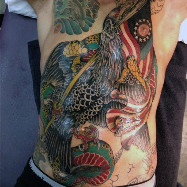 tatuaje patriotico ejercito para hombre 72