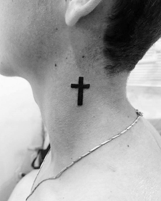 tatuaje simple cristiano para hombre 01