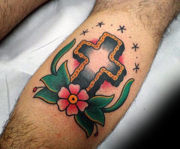 tatuaje simple cristiano para hombre 11