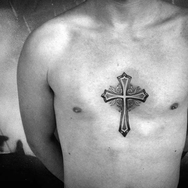 tatuaje simple cristiano para hombre 15