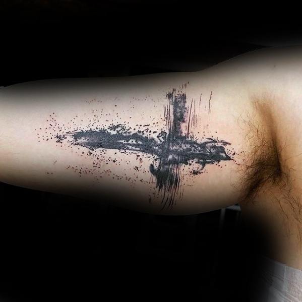 tatuaje simple cristiano para hombre 34