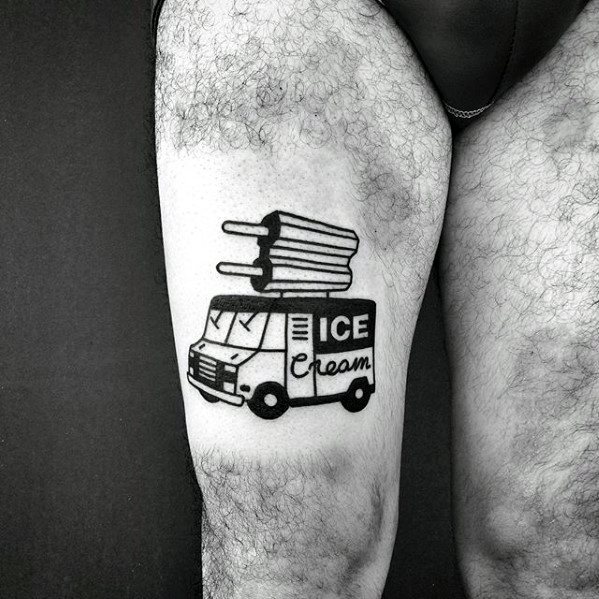 tatuaje simple pierna para hombre 16