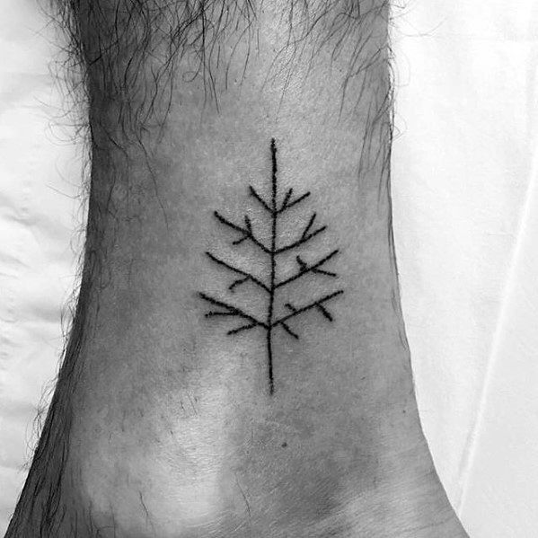 tatuaje simple pierna para hombre 28