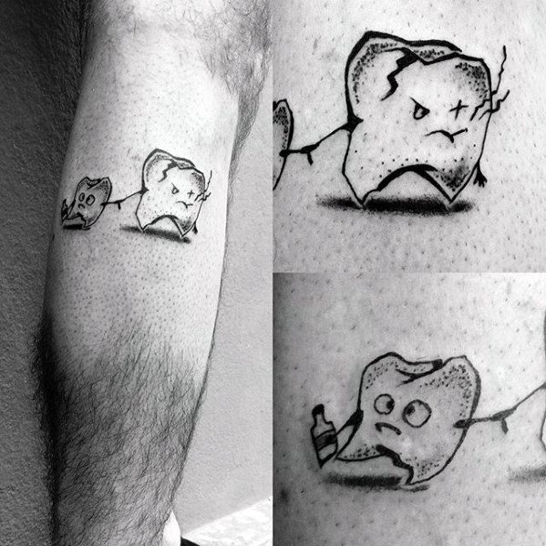 tatuaje simple pierna para hombre 34