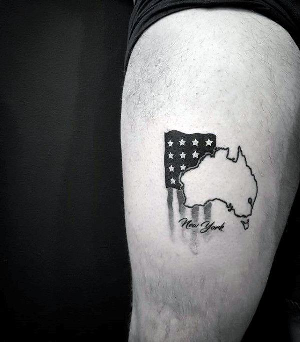 tatuaje simple pierna para hombre 40