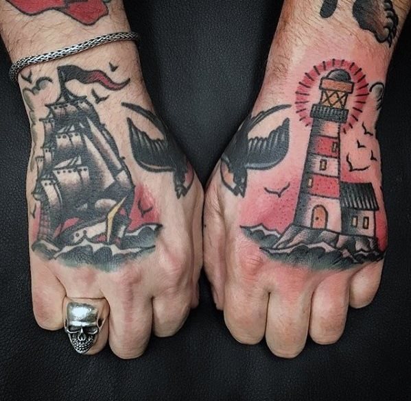 tatuaje tradicional simple para hombre 20