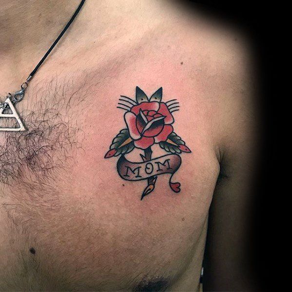 tatuaje tradicional simple para hombre 23