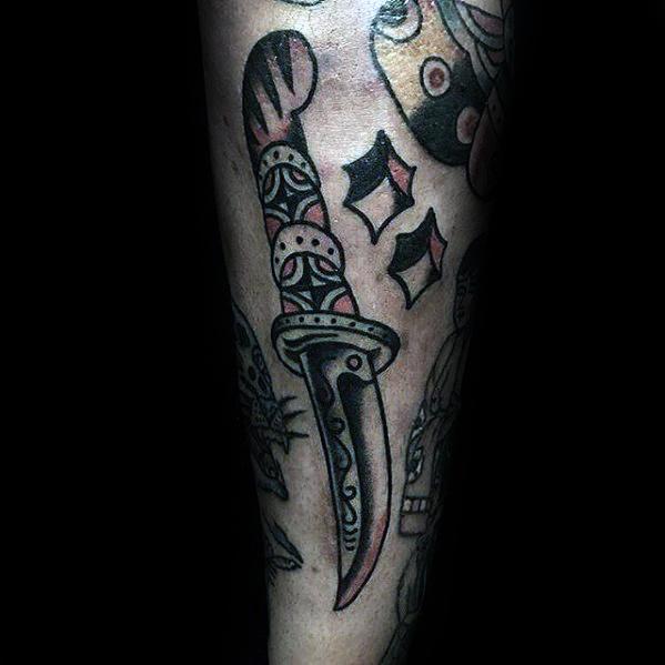 tatuaje tradicional simple para hombre 46