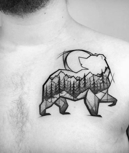 pequeno tatuaje geometrico para hombre 24