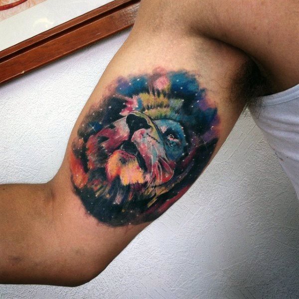 tatuaje acuarela para hombre 07