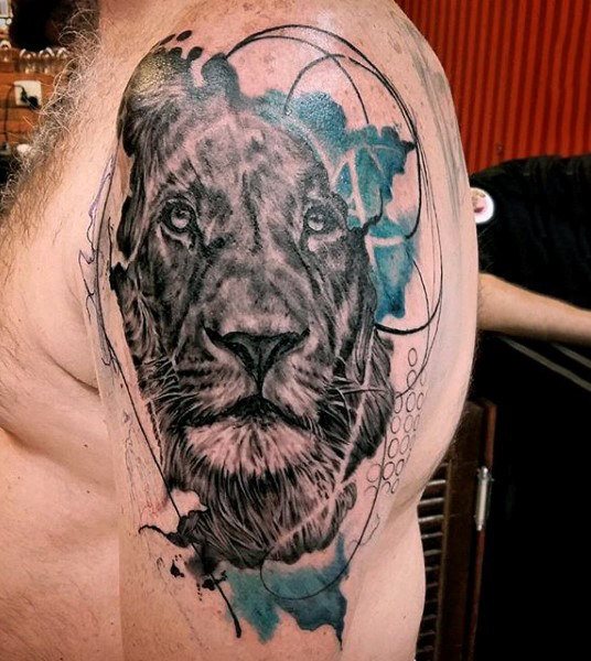 tatuaje acuarela para hombre 08