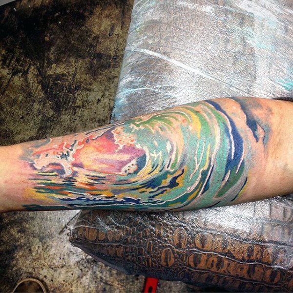 tatuaje acuarela para hombre 10