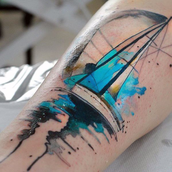 tatuaje acuarela para hombre 100