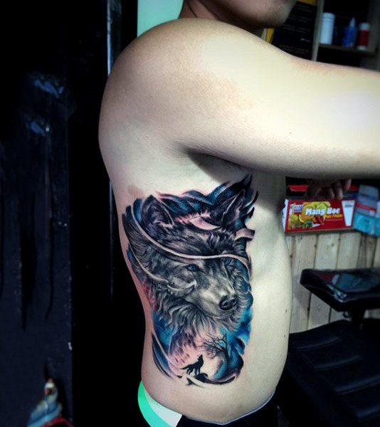 tatuaje acuarela para hombre 101