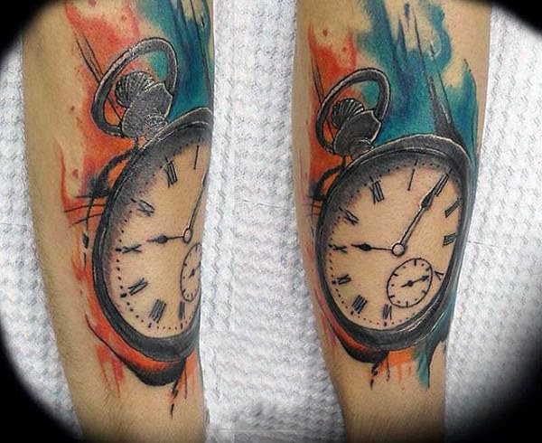tatuaje acuarela para hombre 103