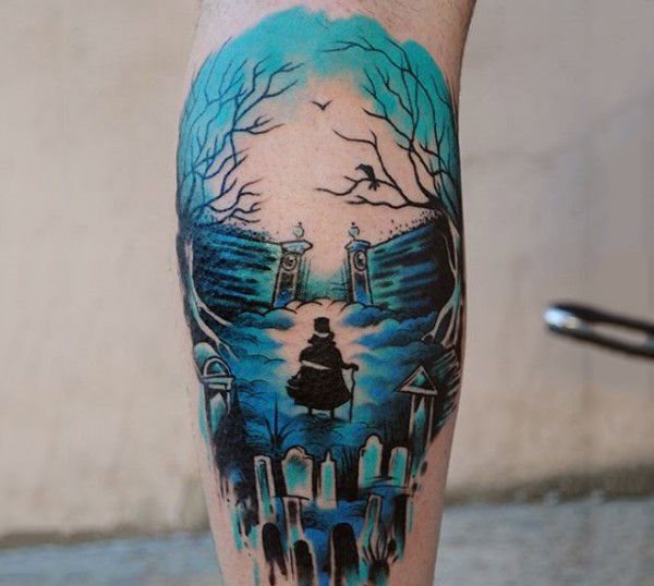 tatuaje acuarela para hombre 13