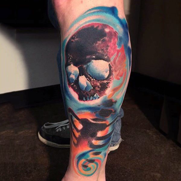 tatuaje acuarela para hombre 22