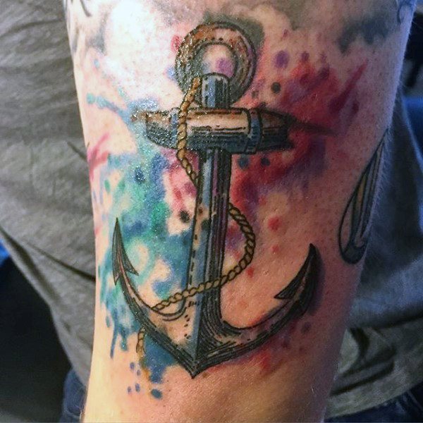 tatuaje acuarela para hombre 23