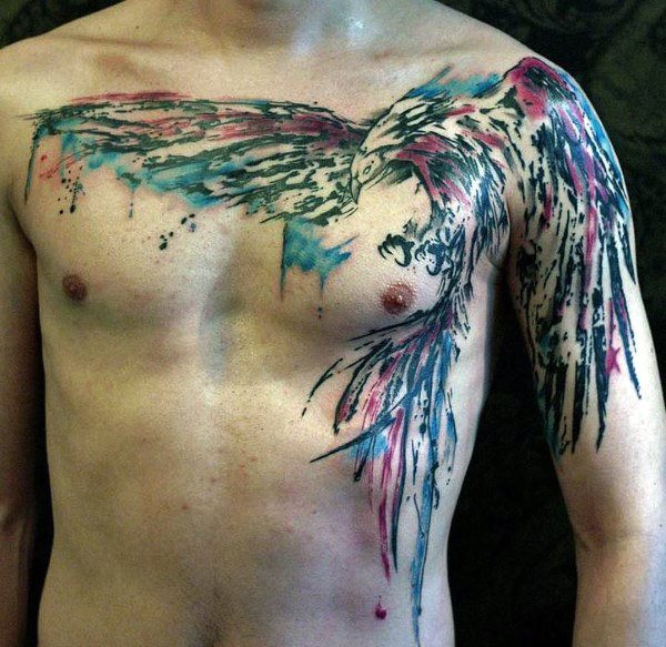 tatuaje acuarela para hombre 24
