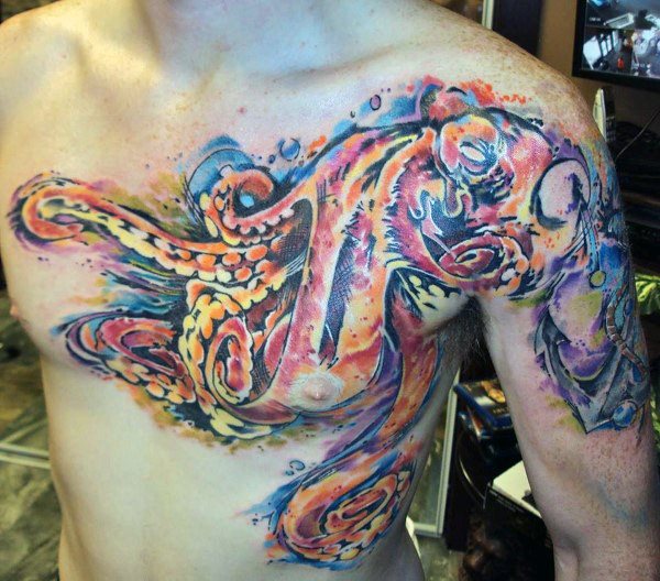 tatuaje acuarela para hombre 29