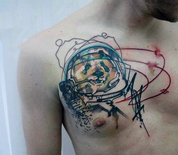 tatuaje acuarela para hombre 43