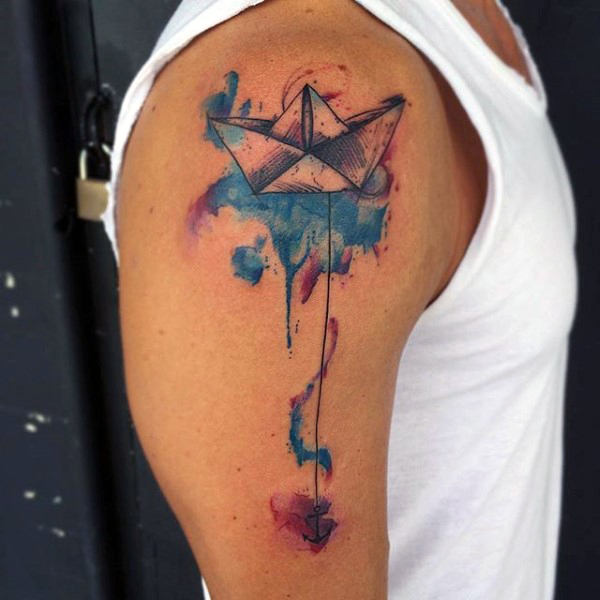 tatuaje acuarela para hombre 48