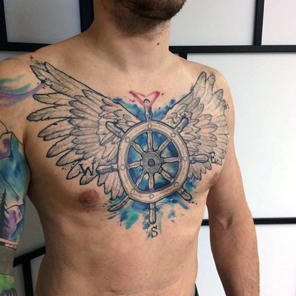 tatuaje acuarela para hombre 49