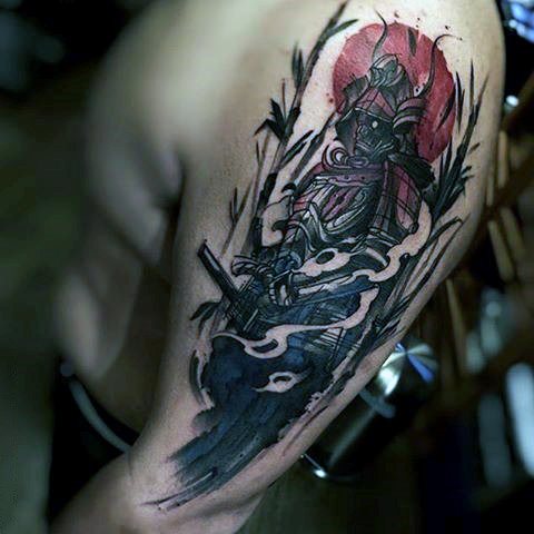 tatuaje acuarela para hombre 52
