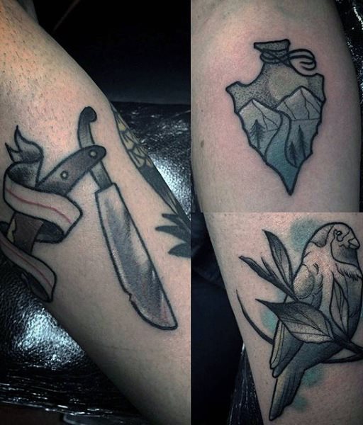 tatuaje acuarela para hombre 55