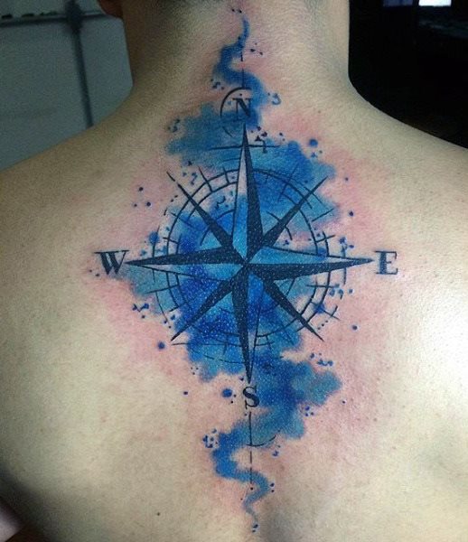 tatuaje acuarela para hombre 60
